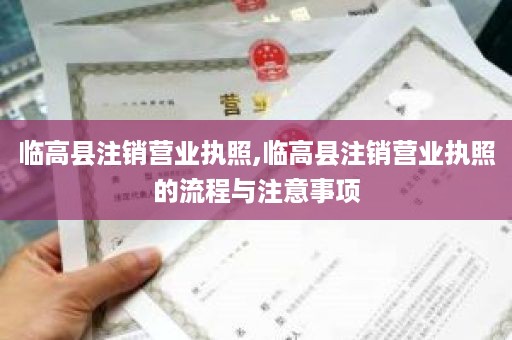 临高县注销营业执照,临高县注销营业执照的流程与注意事项