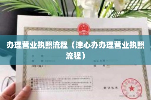 办理营业执照流程（津心办办理营业执照流程）