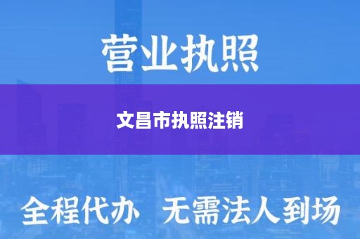 文昌市执照注销