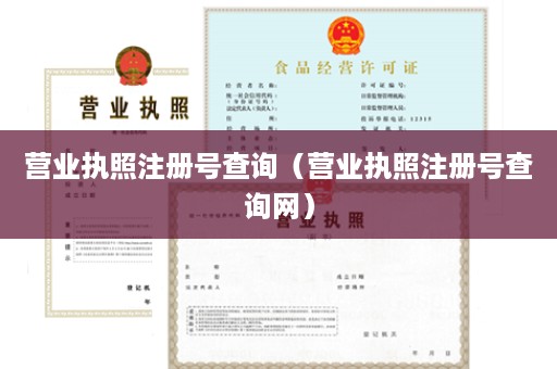 营业执照注册号查询（营业执照注册号查询网）
