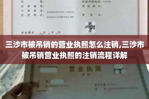 三沙市被吊销的营业执照怎么注销,三沙市被吊销营业执照的注销流程详解