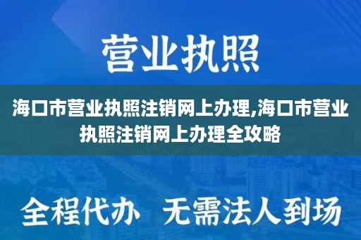 海口市营业执照注销网上办理,海口市营业执照注销网上办理全攻略