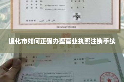 通化市如何正确办理营业执照注销手续