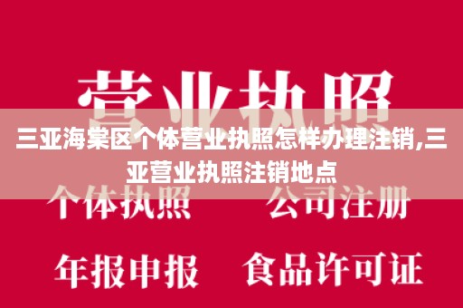 三亚海棠区个体营业执照怎样办理注销,三亚营业执照注销地点