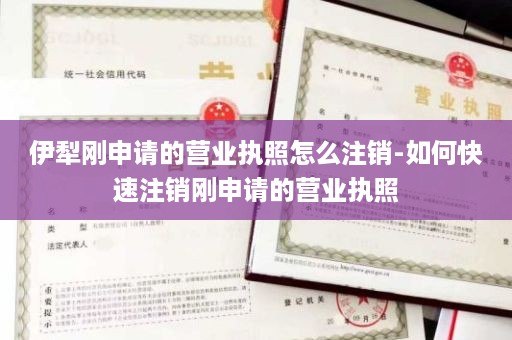 伊犁刚申请的营业执照怎么注销-如何快速注销刚申请的营业执照