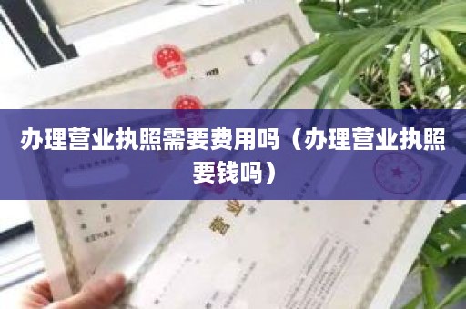 办理营业执照需要费用吗（办理营业执照要钱吗）