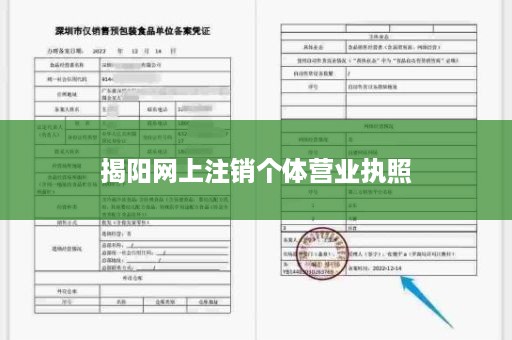 揭阳网上注销个体营业执照