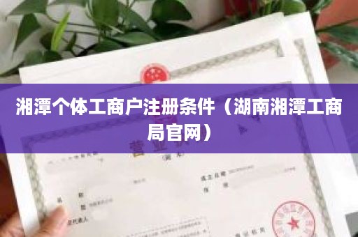 湘潭个体工商户注册条件（湖南湘潭工商局官网）