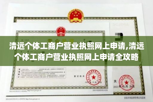 清远个体工商户营业执照网上申请,清远个体工商户营业执照网上申请全攻略