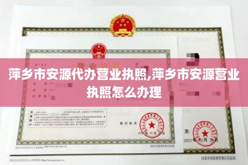 萍乡市安源代办营业执照,萍乡市安源营业执照怎么办理