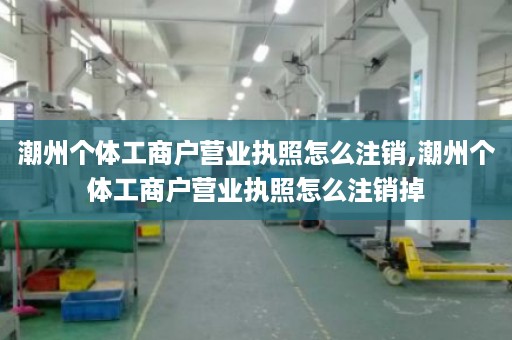 潮州个体工商户营业执照怎么注销,潮州个体工商户营业执照怎么注销掉