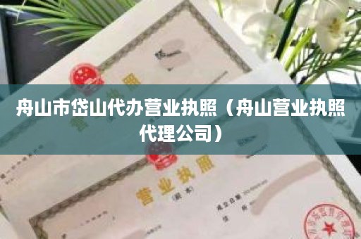 舟山市岱山代办营业执照（舟山营业执照代理公司）