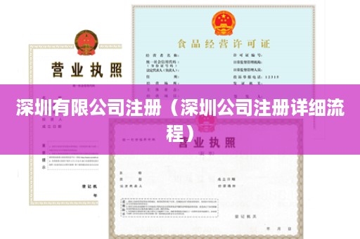 深圳有限公司注册（深圳公司注册详细流程）