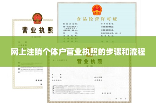 网上注销个体户营业执照的步骤和流程