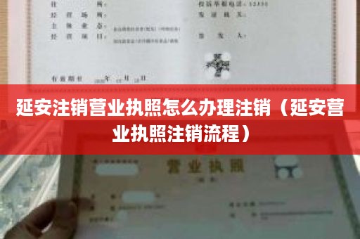 延安注销营业执照怎么办理注销（延安营业执照注销流程）