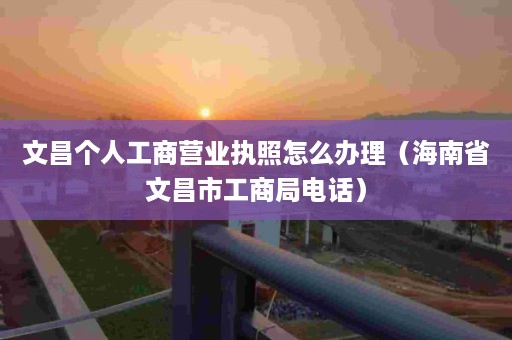 文昌个人工商营业执照怎么办理（海南省文昌市工商局电话）
