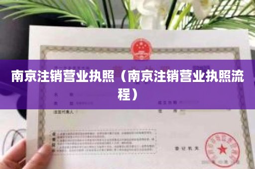 南京注销营业执照（南京注销营业执照流程）