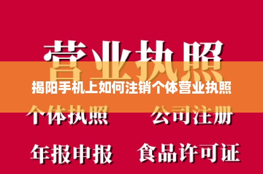 揭阳手机上如何注销个体营业执照