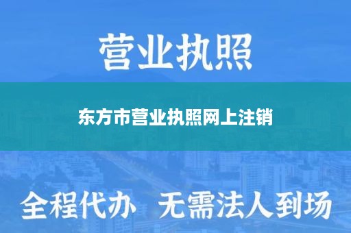 东方市营业执照网上注销