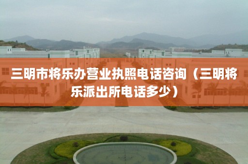 三明市将乐办营业执照电话咨询（三明将乐派出所电话多少）