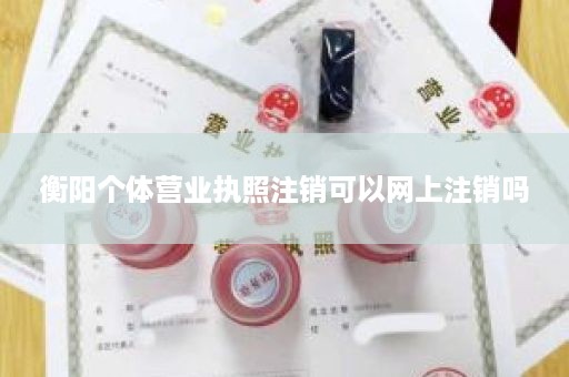 衡阳个体营业执照注销可以网上注销吗
