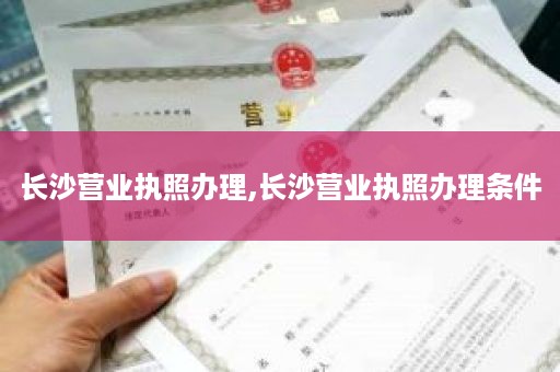 长沙营业执照办理,长沙营业执照办理条件