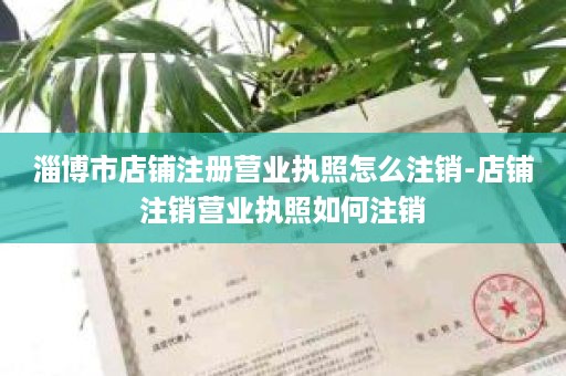 淄博市店铺注册营业执照怎么注销-店铺注销营业执照如何注销