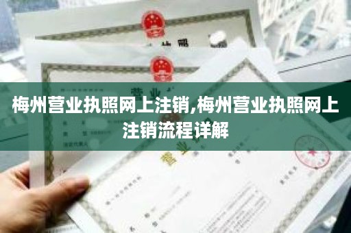 梅州营业执照网上注销,梅州营业执照网上注销流程详解