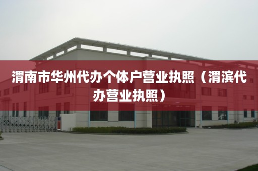 渭南市华州代办个体户营业执照（渭滨代办营业执照）