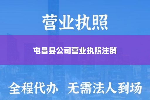 屯昌县公司营业执照注销