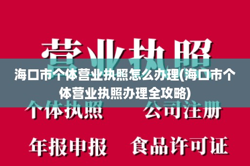 海口市个体营业执照怎么办理(海口市个体营业执照办理全攻略)
