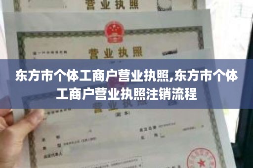 东方市个体工商户营业执照,东方市个体工商户营业执照注销流程