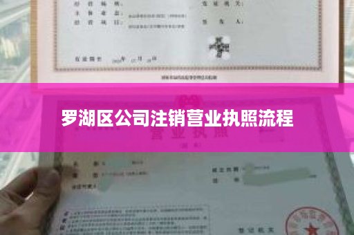 罗湖区公司注销营业执照流程