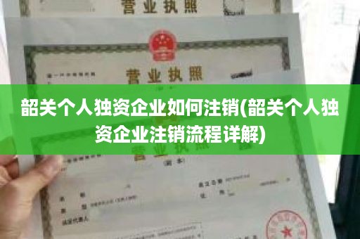 韶关个人独资企业如何注销(韶关个人独资企业注销流程详解)