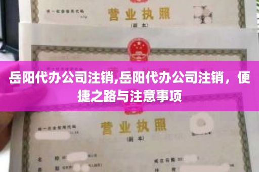 岳阳代办公司注销,岳阳代办公司注销，便捷之路与注意事项