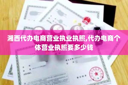 湘西代办电商营业执业执照,代办电商个体营业执照要多少钱