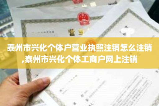 泰州市兴化个体户营业执照注销怎么注销,泰州市兴化个体工商户网上注销