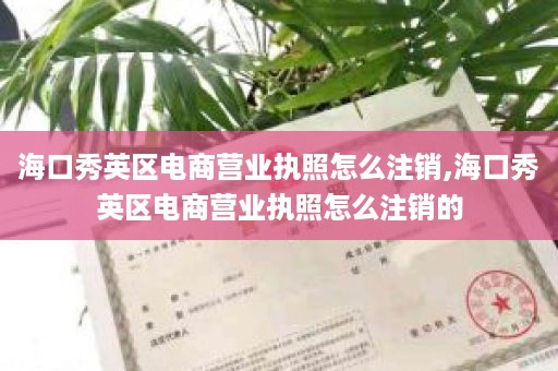 海口秀英区电商营业执照怎么注销,海口秀英区电商营业执照怎么注销的
