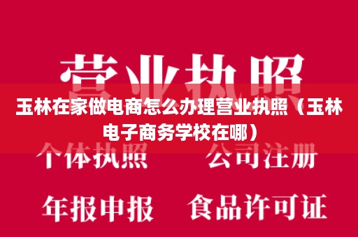 玉林在家做电商怎么办理营业执照（玉林电子商务学校在哪）