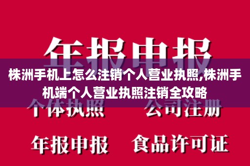 株洲手机上怎么注销个人营业执照,株洲手机端个人营业执照注销全攻略