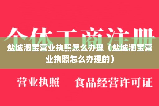 盐城淘宝营业执照怎么办理（盐城淘宝营业执照怎么办理的）