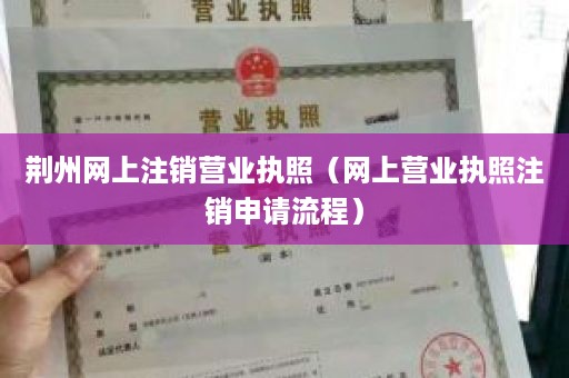 荆州网上注销营业执照（网上营业执照注销申请流程）