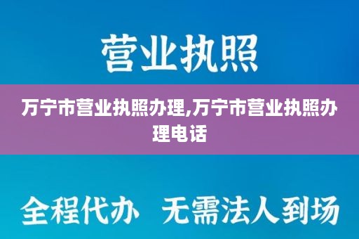 万宁市营业执照办理,万宁市营业执照办理电话