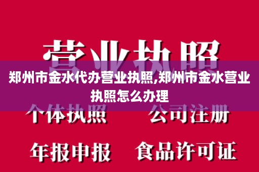 郑州市金水代办营业执照,郑州市金水营业执照怎么办理