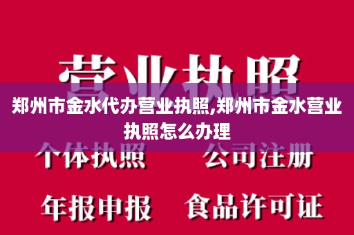 郑州市金水代办营业执照,郑州市金水营业执照怎么办理