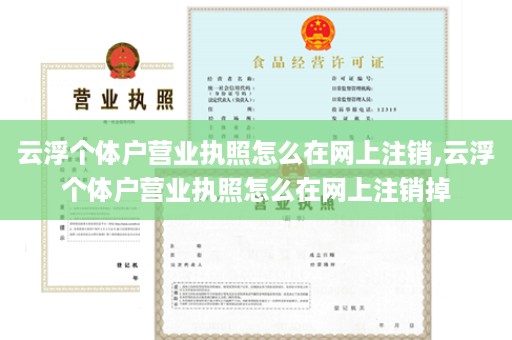 云浮个体户营业执照怎么在网上注销,云浮个体户营业执照怎么在网上注销掉