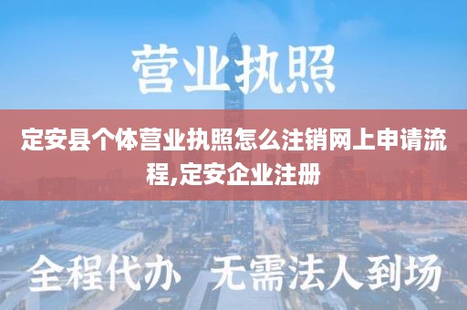 定安县个体营业执照怎么注销网上申请流程,定安企业注册