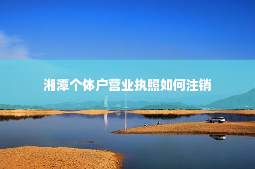 湘潭个体户营业执照如何注销