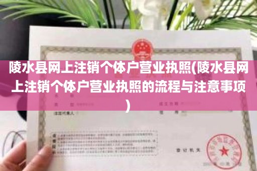 陵水县网上注销个体户营业执照(陵水县网上注销个体户营业执照的流程与注意事项)