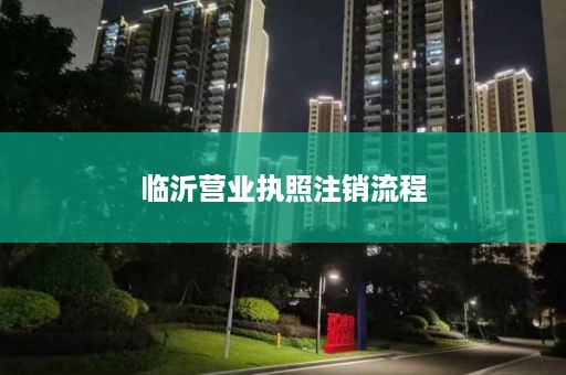 临沂营业执照注销流程